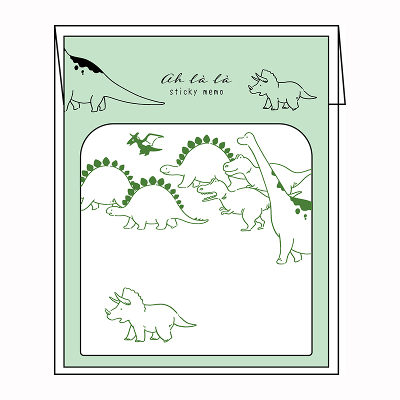 あらら、 ふせん　dinosaurs