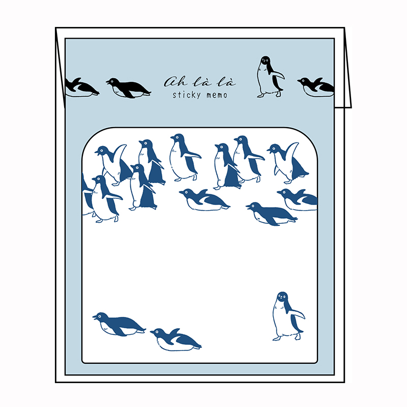 あらら、 ふせん　penguins