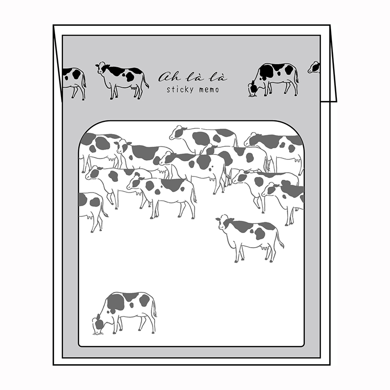 あらら、 ふせん  cows