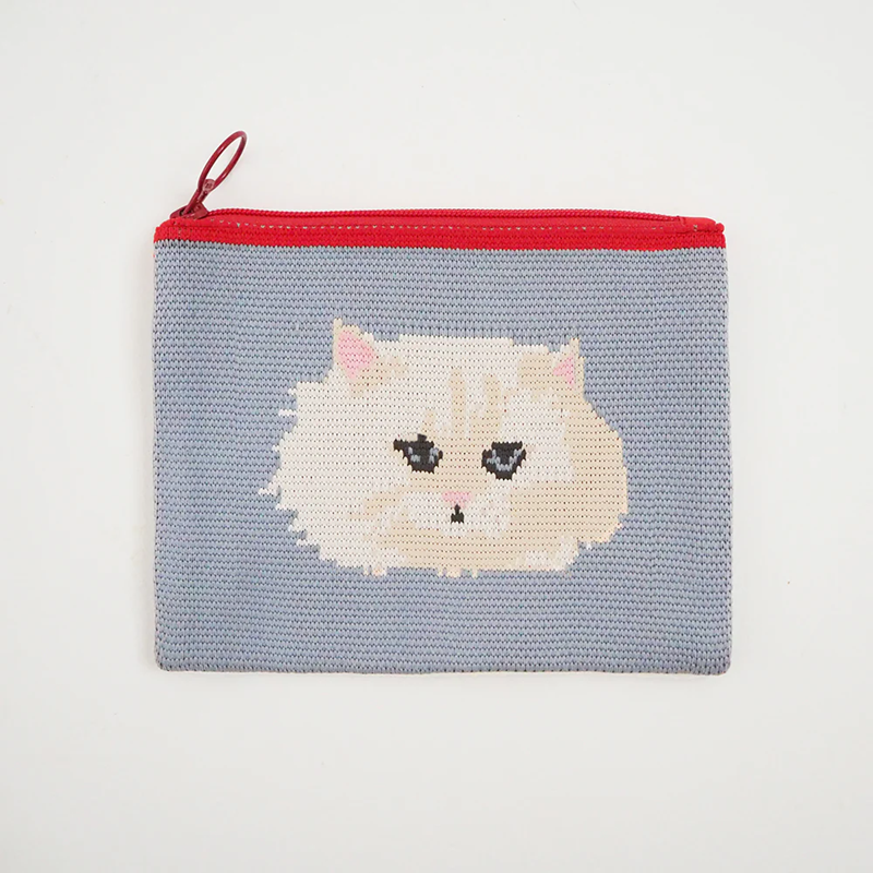 JOliJOli  FTジャガードポーチ  PERSIAN CAT04