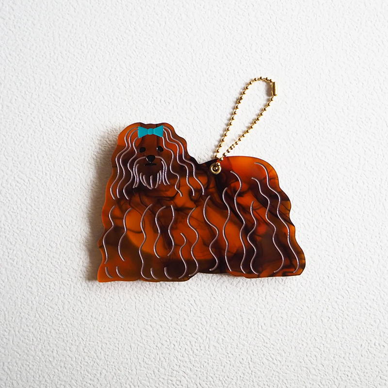 JOliJOli  FTダイカットチャームミラー  WAVY DOG02