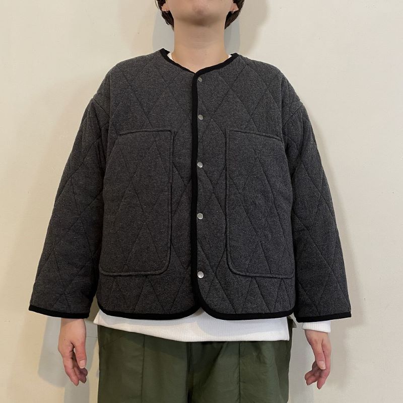 LAITERIE 接結キルト2WAYカーディガン/CH杢89