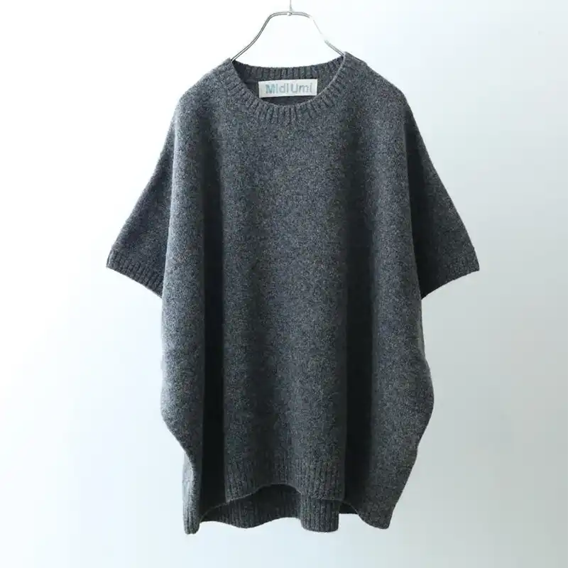 MidiUmi  クルーネックコクーンベスト /CGY92