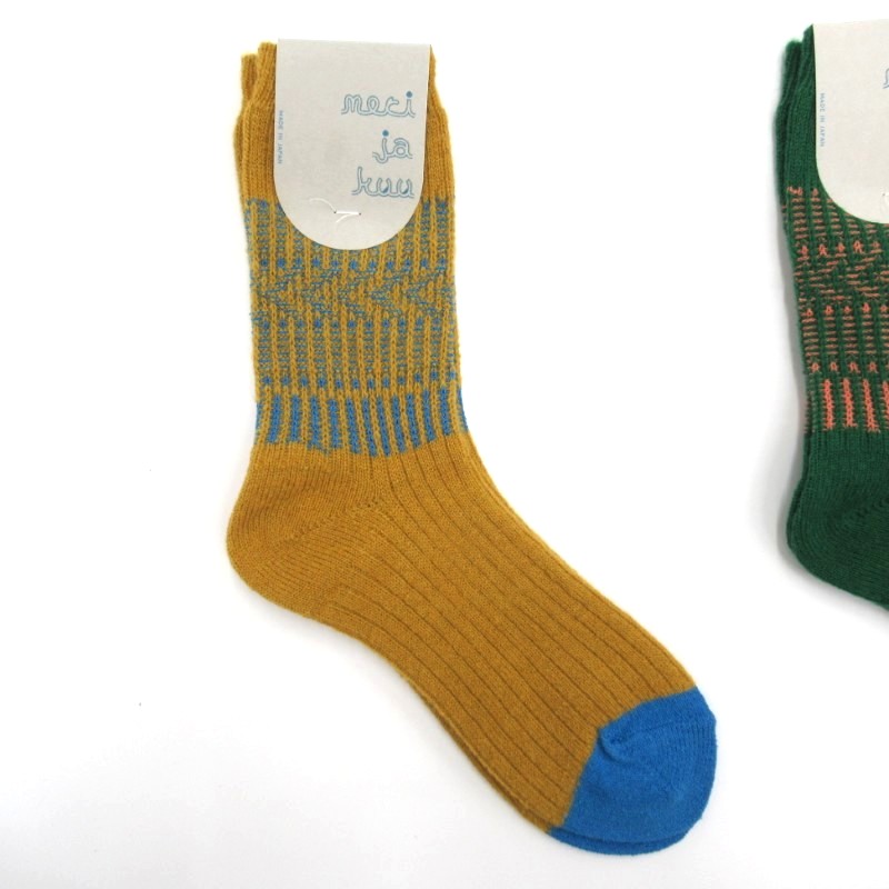 meri ja kuu color bellソックス/mustard221 【日本製】