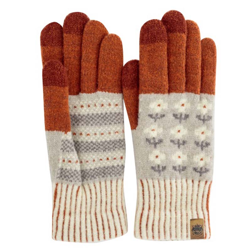 Tehtava+ タッチグローブ/フラワー OR 【日本製】