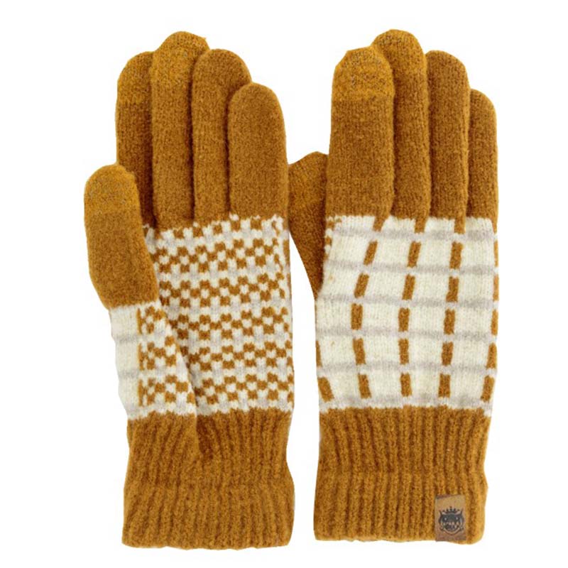 Tehtava+ タッチグローブ/チェック CA 【日本製】