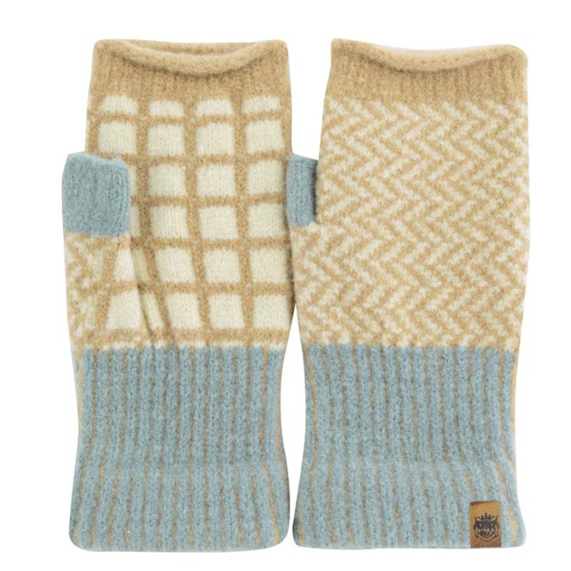 Tehtava+ フィンガーレスグローブ/ヘリンボーン BE 【日本製】