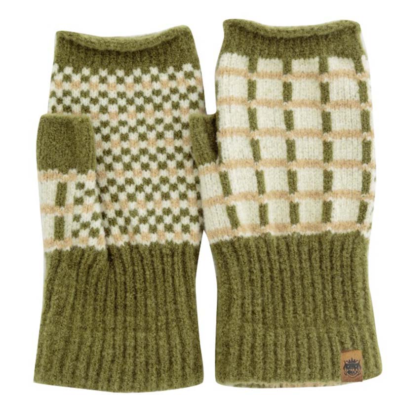 Tehtava+ フィンガーレスグローブ/チェック GR 【日本製】