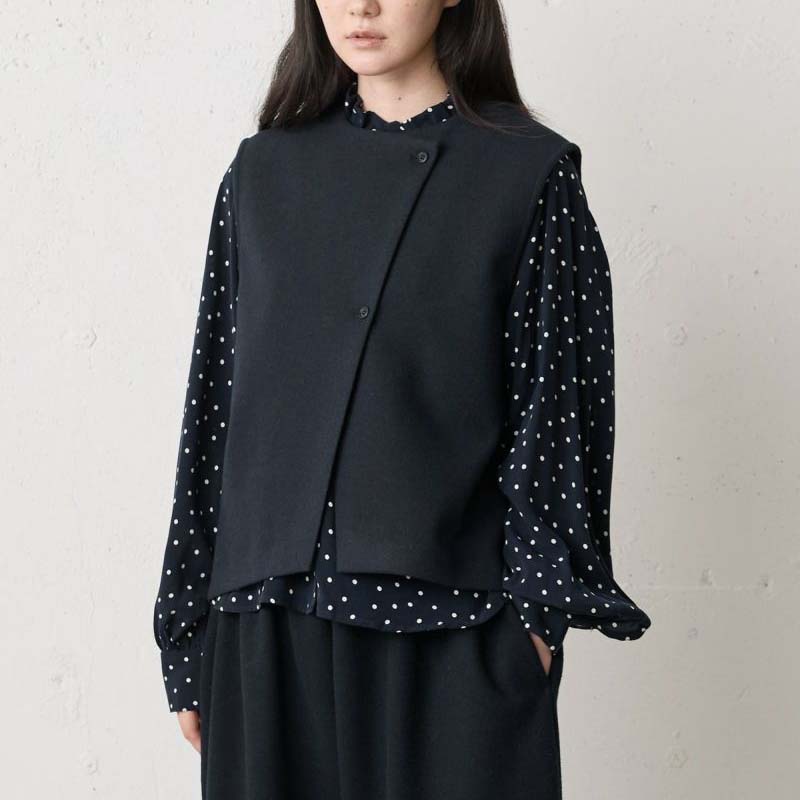 MidiUmi フランネルタッチベスト /NV77 【日本製】