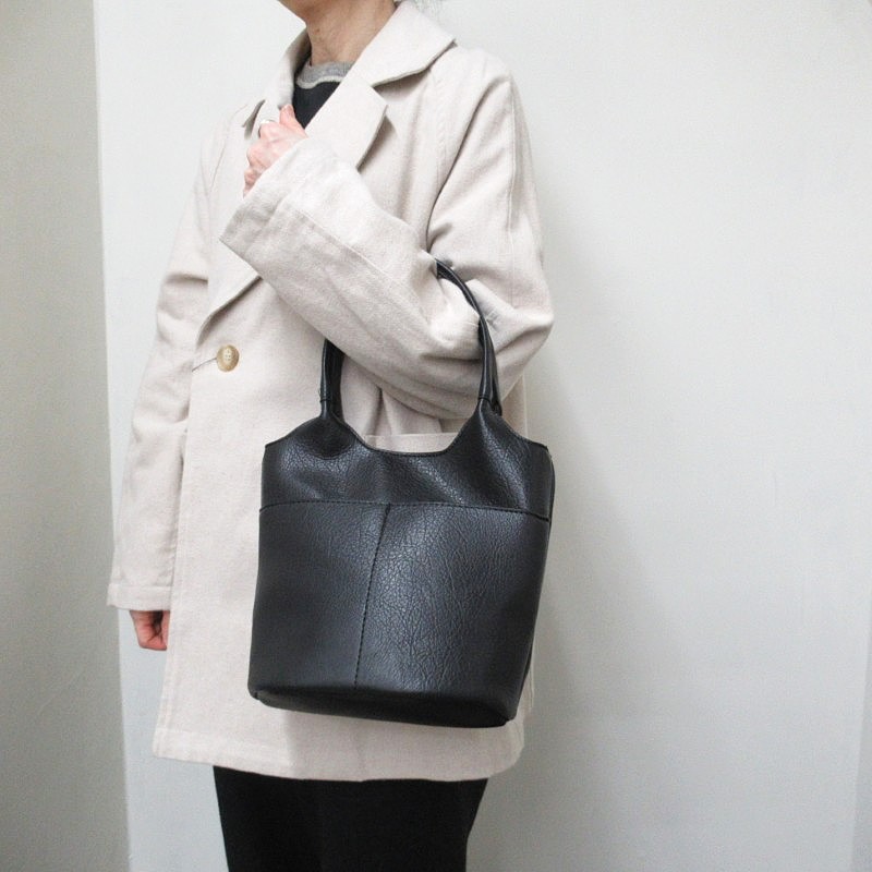 aristella ナチュラルバケツトート /BK