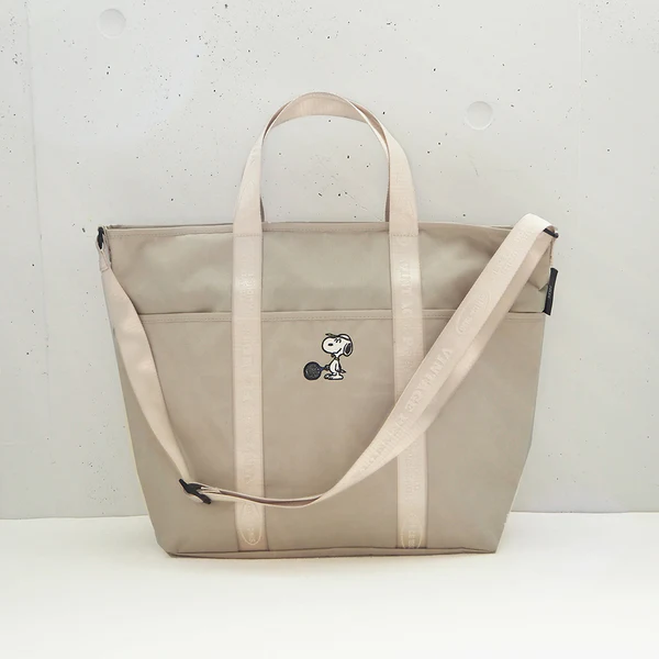PEANUTS  SOLEILトートL /LIGHT BEIGE