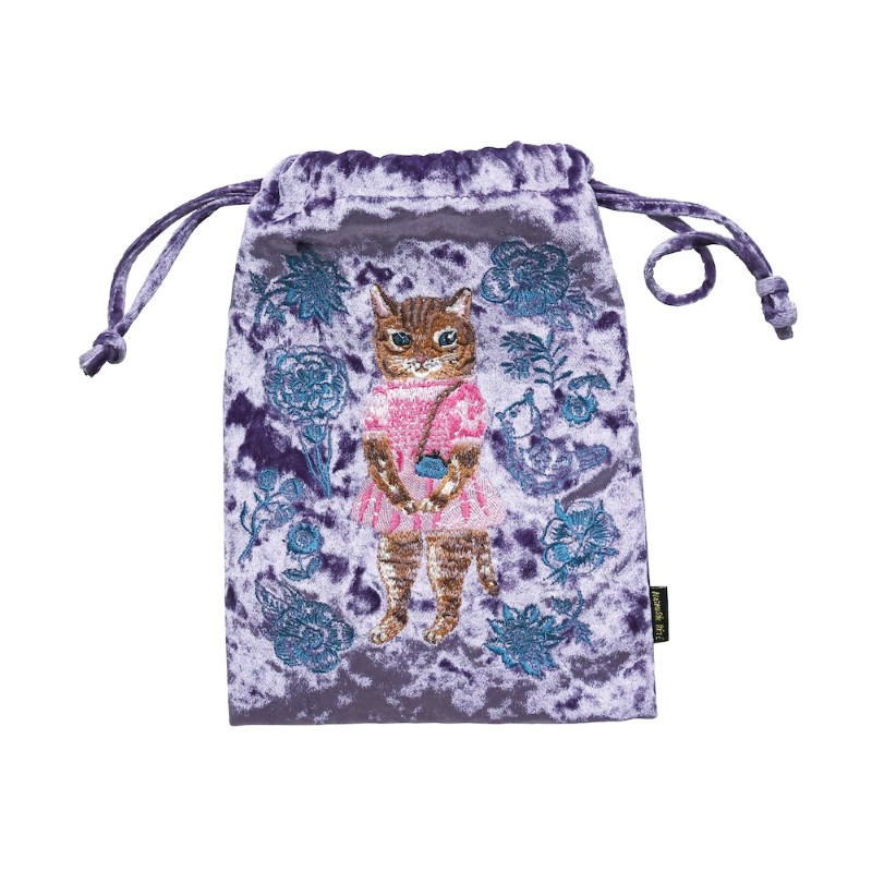 Nathalie Lete ナタリー レテ Velour Drawstring Pouch Maya /511401