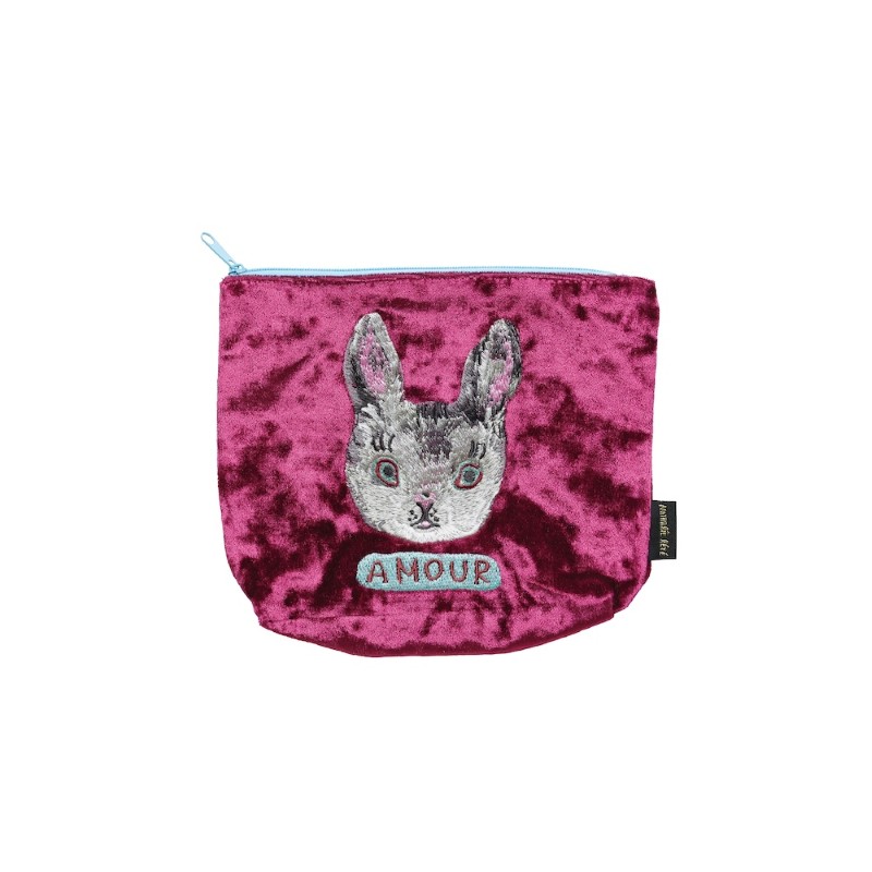 Nathalie Lete ナタリー レテ Velour Pouch BLANCHE /511424