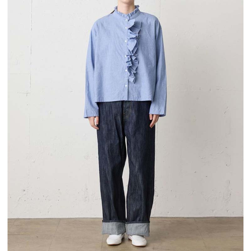 MidiUmi ハイウエストセルビッジデニム /onewash31/size2 【日本製】