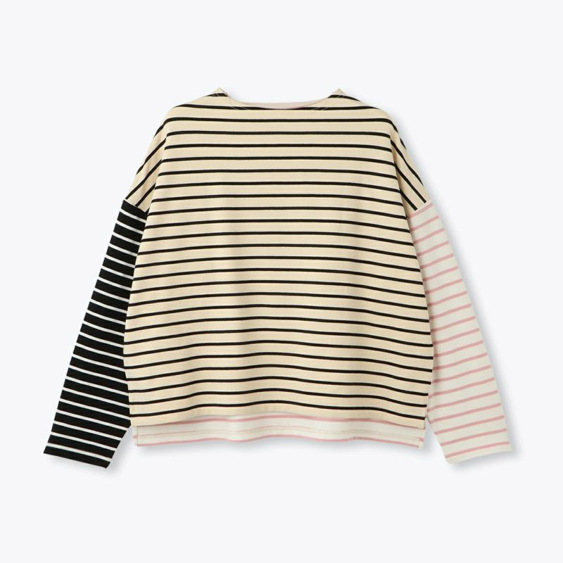 PONT DE CHALONS クレイジーボーダープルオーバー /ECRU11