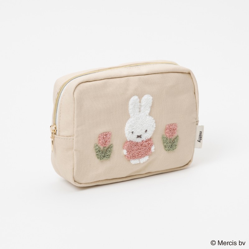 miffy  RED&PINKスクエアポーチ/チューリップ