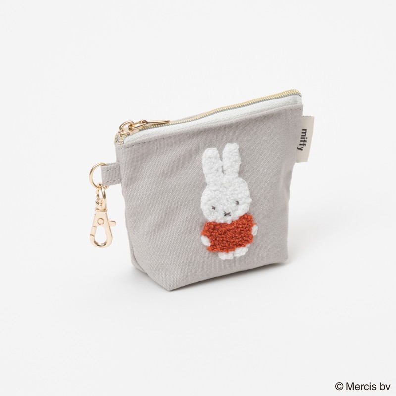 miffy  RED&PINKマイクロミニ台形ポーチ /イチゴ