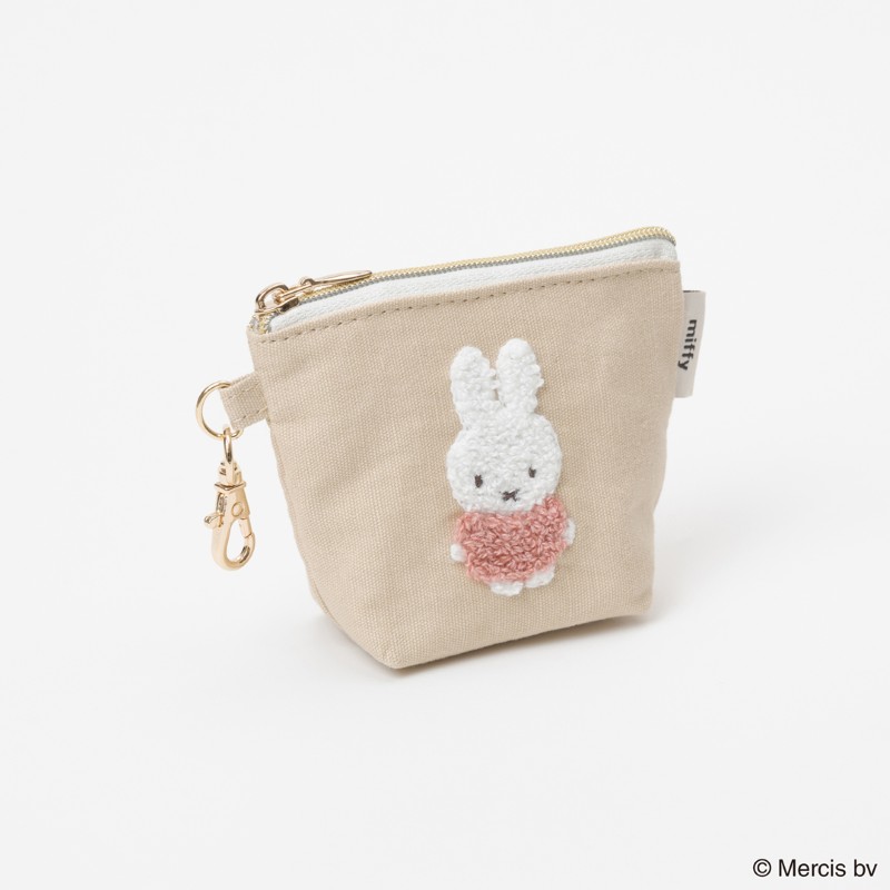 miffy  RED&PINKマイクロミニ台形ポーチ /チューリップ