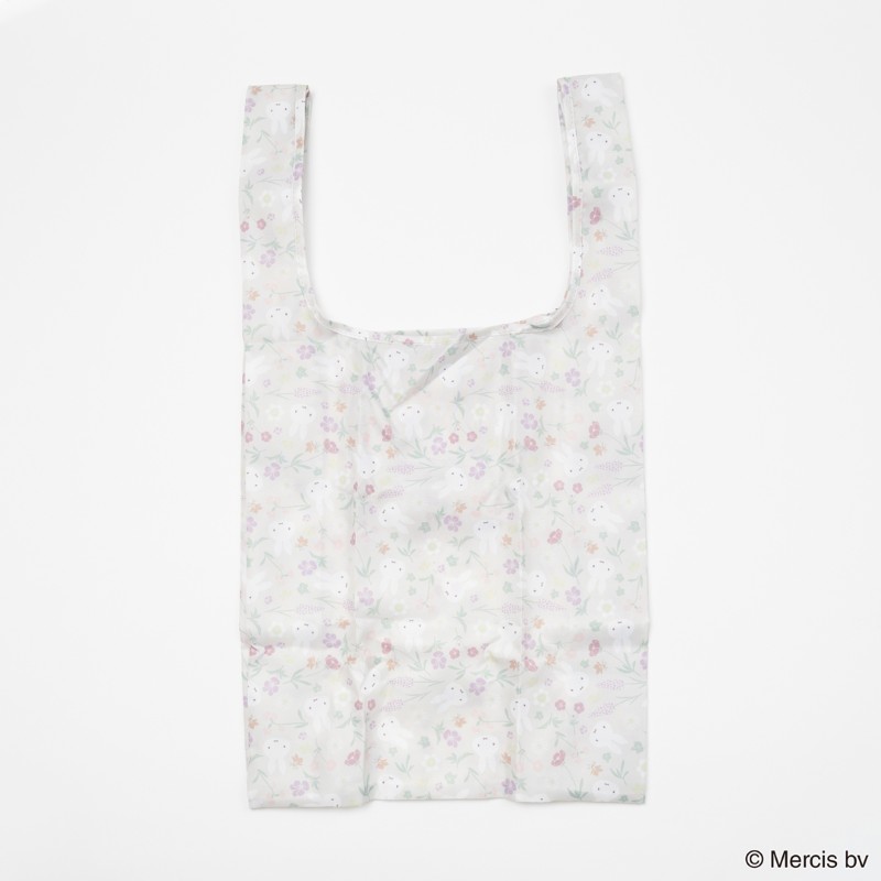miffy   floral patternショッピングバッグS /ベージュ