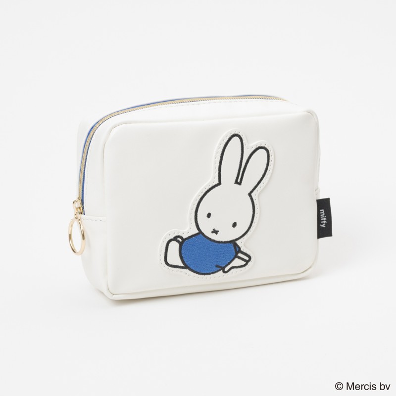 miffy   PATCHスクエアポーチ /ブルーナBL