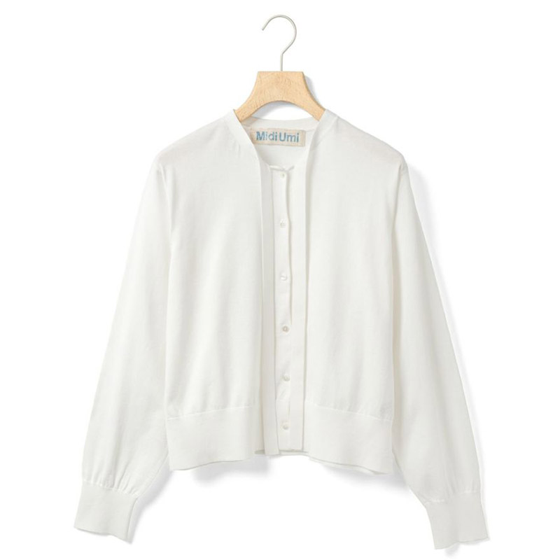 MidiUmi 棒タイニットカーディガン  / IV12