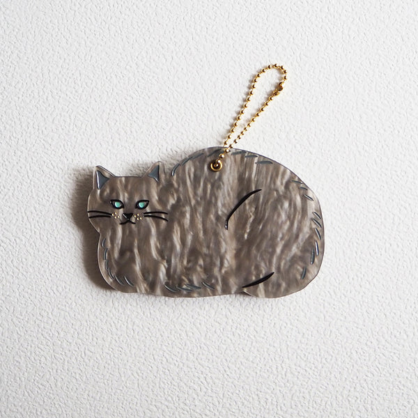 JOliJOli FTダイカットチャームミラー /GRAY CAT05