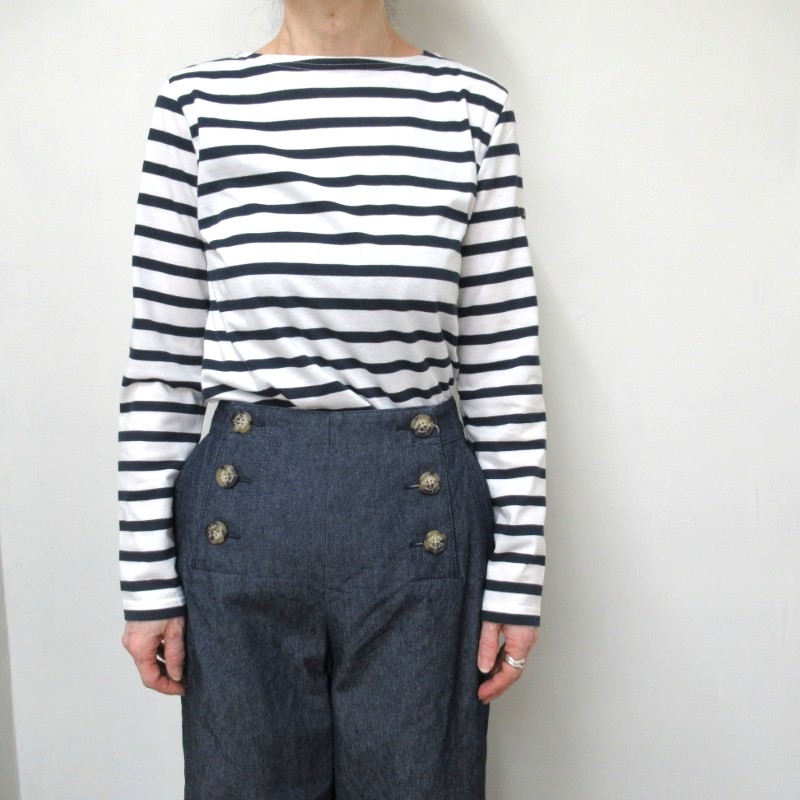 Leminor ボーダープルオーバー /WH×NV