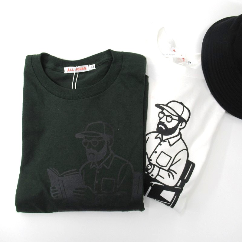 ALL HOURS  ロングTシャツ /GR【日本製】