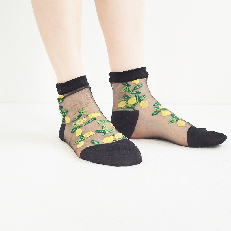 andeotte  シースルーショートソックス  【日本製】