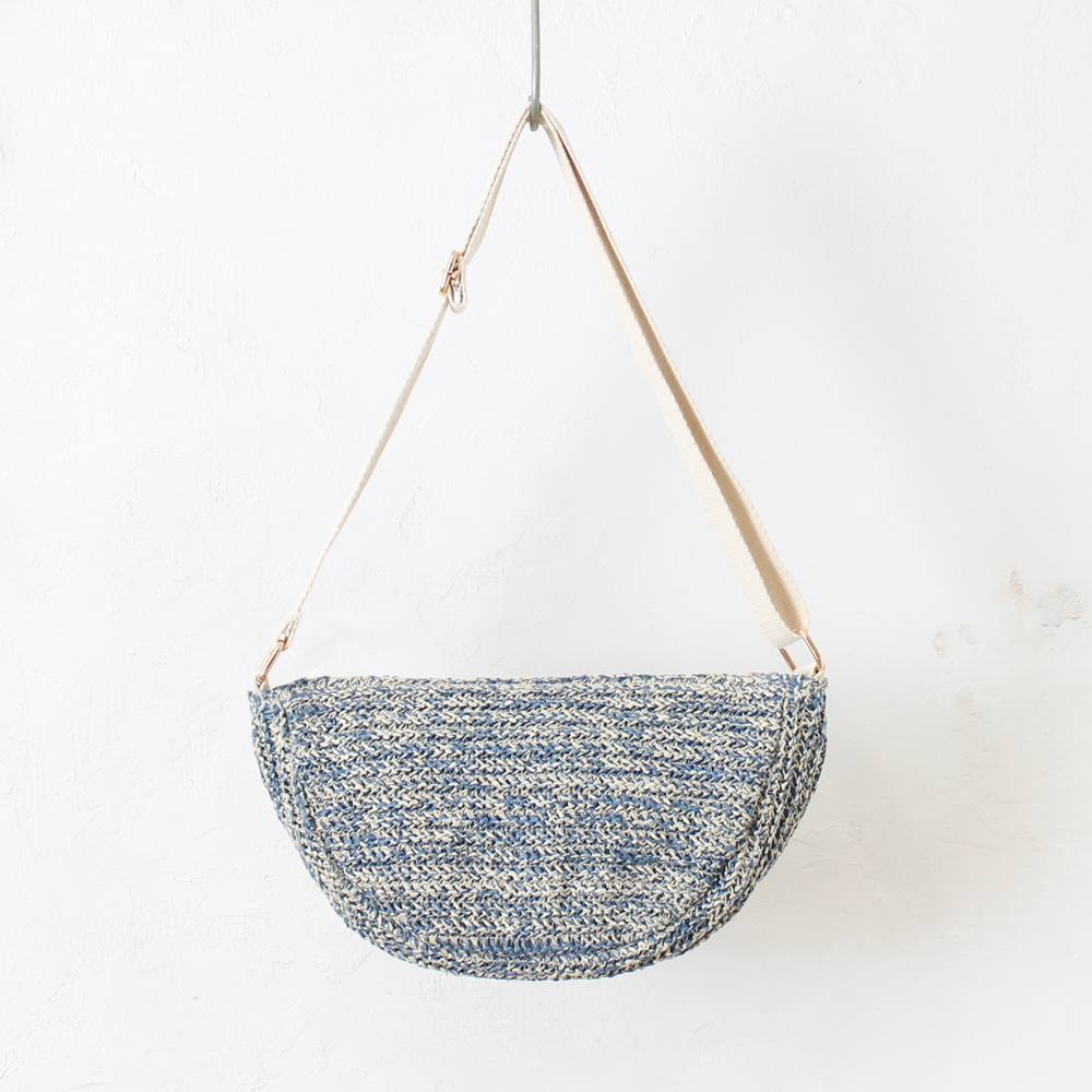 aristella 雑材半月ショルダー  /BL