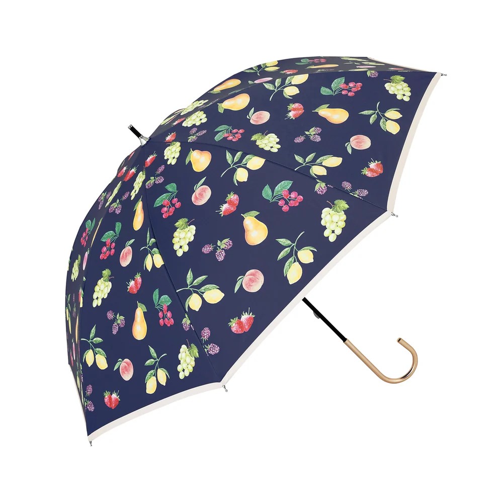 because B-962508  PUフルーツプリントパラソル (晴雨兼用) NV