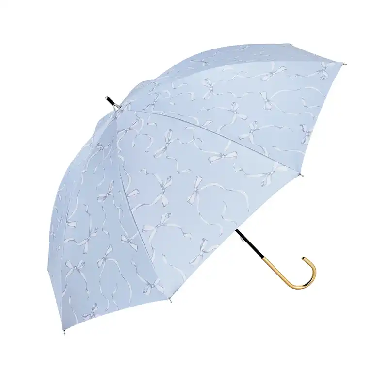 because B-961642  PUリボンパラソル (晴雨兼用) BL