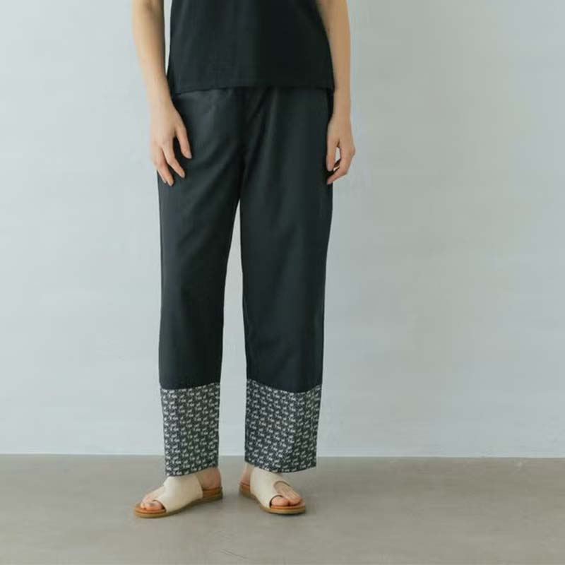 PONT DE CHALON 裾LIBERTYペチコートパンツ/BK19