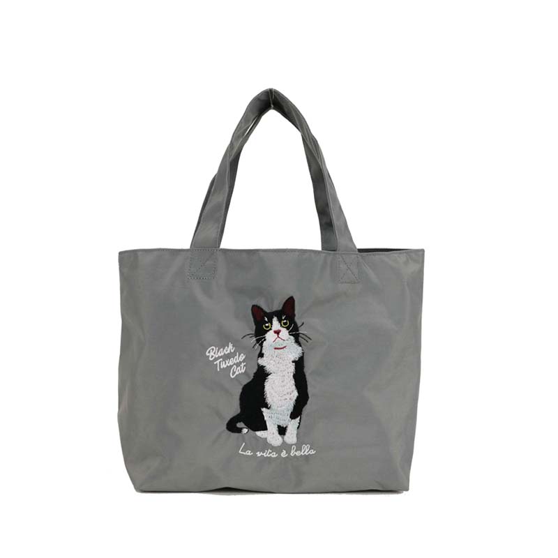 SOBIA  ニマル刺繍プチバッグ /ハチワレ