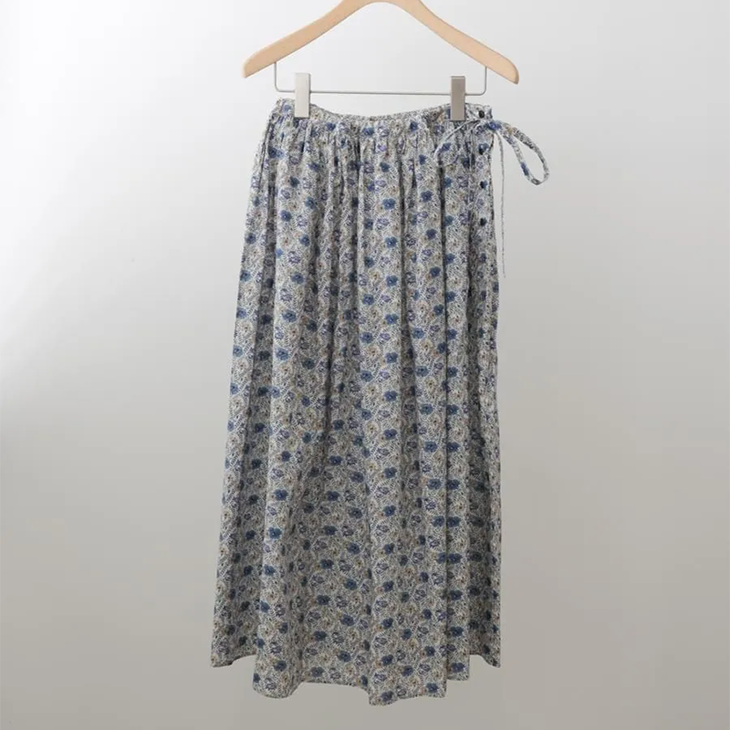 MidiUmi  LIBERTYプリントファーマーズスカート /BL31 【日本製】